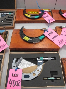 LOT (2) 5"-6" & (1) 4"-5" MICROMETERS (G-44) LOADING & HANDLING FEE $10-4002