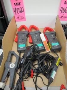 LOT (7) CLAMP-ON METERS & PROBES (G-44) LOADING & HANDLING FEE $10-4060