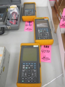 LOT (3) FLUKE MODEL 97 50MHZ SCOPEMETERS (G-44) LOADING & HANDLING FEE $10-4070