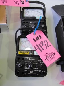 LOT (2) SIMPSON MODEL 260 MULTIMETERS (G-44) LOADING & HANDLING FEE $10-4132