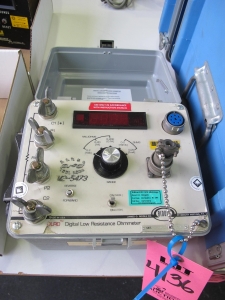 BIDDLE CAT NO 247010-3 DIGITAL LOW RESISTANCE OHMMETER (G-44) LOADING & HANDLING FEE $10-4136