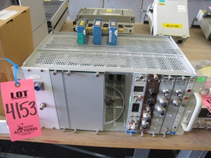 CANBERRA 10-POSITION CARD RACK W/ (4) LOW WIDE CARDS (G-44) LOADING & HANDLING FEE $10-4153