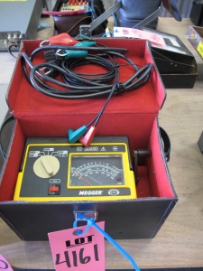 LOT (3) BIDDLE MEGGER VOLTAGE TESTERS (G-44) LOADING & HANDLING FEE $10-4161