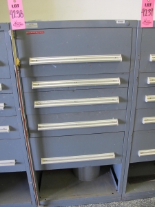 STANLEY VIDMAR 5-DRAWER HEAVY DUTY INDUSTRIAL PARTS CABINET (G-44) LOADING & HANDLING FEE $50-4238