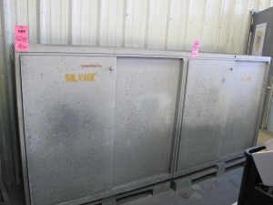 LOT (2) 2-DOOR HEAVY DUTY CABINETS W/ CONTENTS (G-44) LOADING & HANDLING FEE $100-4245