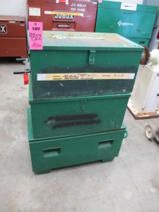 LOT (3) GREENLEE HEAVY DUTY INDUSTRIAL JOB BOXES (G-30) LOADING & HANDLING FEE $50-4322