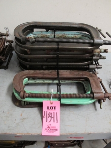 LOT (13) HEAVY DUTY C CLAMPS (G-30) LOADING & HANDLING FEE $10-4341