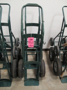 LOT (2) 4-WHEEL ACETYLENE TANK CARTS (G-30) LOADING & HANDLING FEE $10-4363
