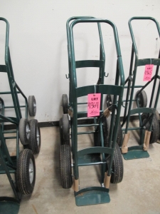LOT (2) 4-WHEEL ACETYLENE TANK CARTS (G-30) LOADING & HANDLING FEE $10-4364