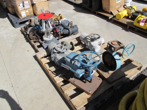 LOT (2) PALLETS MISC GATE & BUTTERFLY VALVES (G-30) LOADING & HANDLING FEE $25-4390