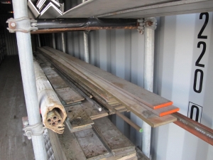 CONTENTS OF 8'X8'X20' STORAGE CONTAINER: "WOW" HIGH END BAR & FLAT STOCK 1/8" UP TO 2" BRASS, COPPER, STAINLESS 'TO MUCH TO LIST YOU NEED TO SEE THIS LOT" ALSO REBAR DIAMOND PLATE 7 (6) LISTA HEAVY DUTY CABINETS W/ CONTENTS….DID I SAY "WOW" (G-21 FENCED AREA/#22) (TO BE PURCHASED ONLY BY AN INSURED BUYER, TO BE LOADED BY HAND. NO FORKLIFT USE ALLOWED.)-4406