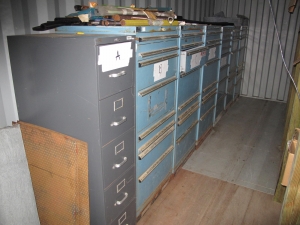 CONTENTS OF 8'X8'X20' STORAGE CONTAINER: "WOW" HIGH END BAR & FLAT STOCK 1/8" UP TO 2" BRASS, COPPER, STAINLESS 'TO MUCH TO LIST YOU NEED TO SEE THIS LOT" ALSO REBAR DIAMOND PLATE 7 (6) LISTA HEAVY DUTY CABINETS W/ CONTENTS….DID I SAY "WOW" (G-21 FENCED AREA/#22) (TO BE PURCHASED ONLY BY AN INSURED BUYER, TO BE LOADED BY HAND. NO FORKLIFT USE ALLOWED.)-4406