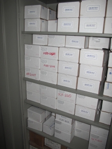 CONTENTS OF 8'X8'X20' STORAGE CONTAINER: TO INCLUDE PAINTING FINISHING AND SANDBLASTING SUPPLIES: VACUUM DISCS, GRINDING WHEELS, TAPE, CLEMCO CARTRIDGES, SPARE PARTS, SAFETY GLOVES, RESPIRATORS, SAND BLASTING MASKS, CHLORIDE ION FIELD TEST KITS, PLUS SO MUCH MORE (G-40/#11) (TO BE PURCHASED ONLY BY AN INSURED BUYER, TO BE LOADED BY HAND. NO FORKLIFT USE ALLOWED.)-4415